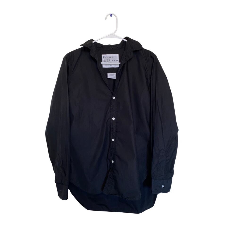 Frank & Eileen Frank Black button up blouse size M